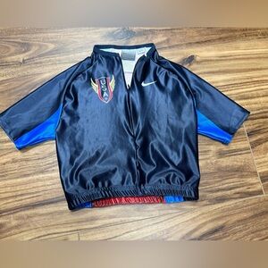 Nike Team USA Olympics singlet track vintage cropped top in navy blue and red